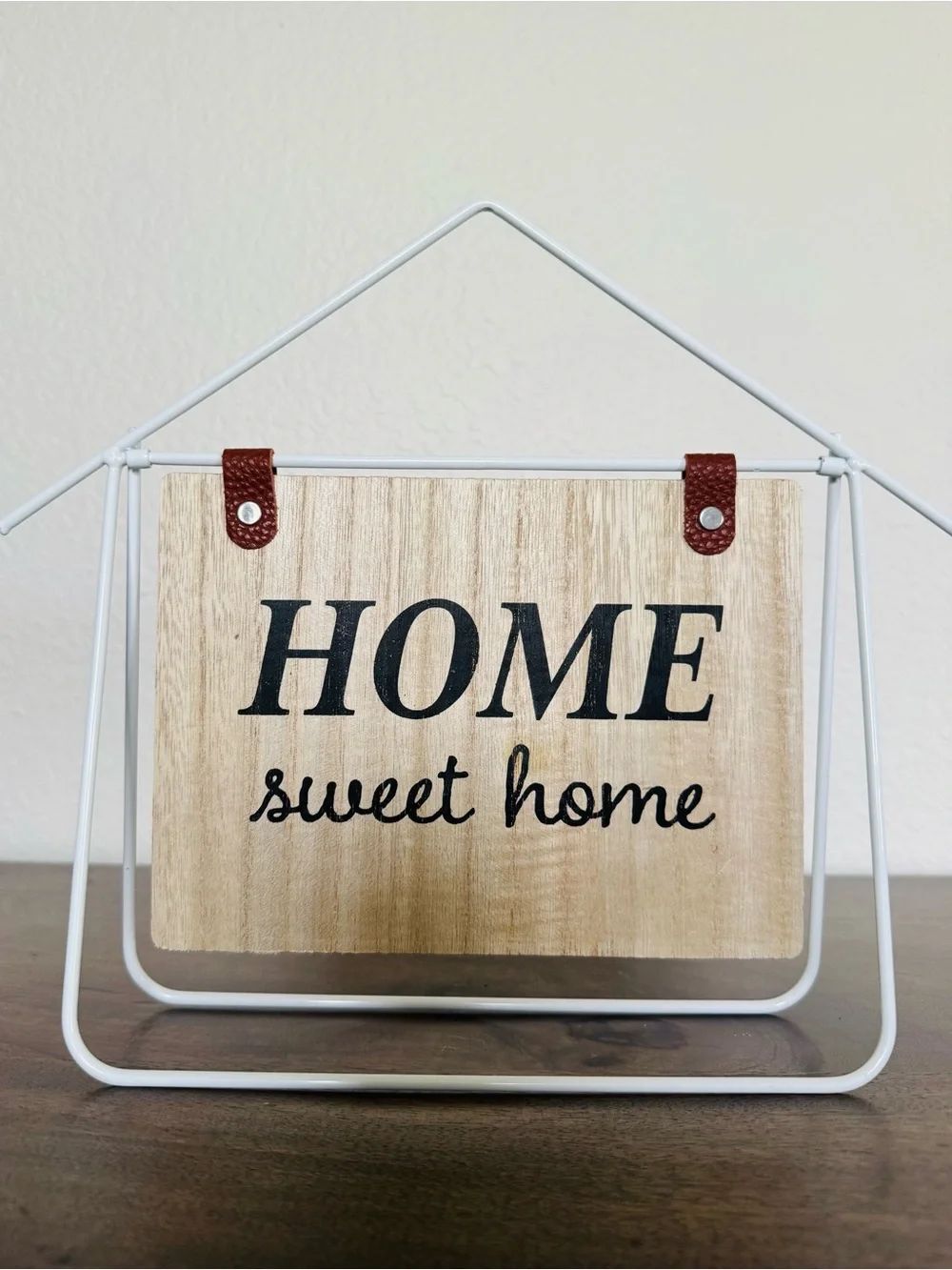 Home Sweet Home Wood Metal Modern Farmhouse Decor Sign